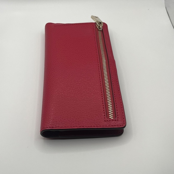 Kate Spade Eva Bifold Wallet - Red, Leather - Picture 3 of 5